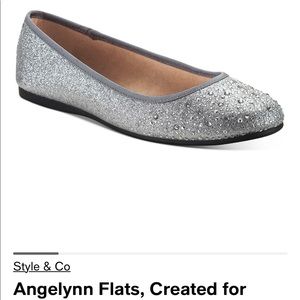 Angelynn flats created for Macy’s, worn once in excellent condition